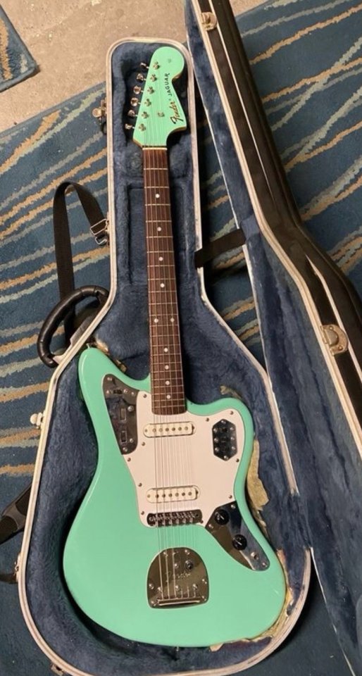 Fender Jaguar CIJ Surf Green Matching Headstock