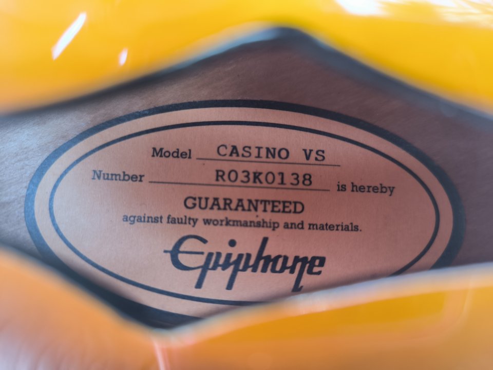 Epiphone Casino Peerless Korea + Lollar Dogear + Envío ¡2,6KG! de segunda mano · Foto 8 de 10 · Murcia · 849 €