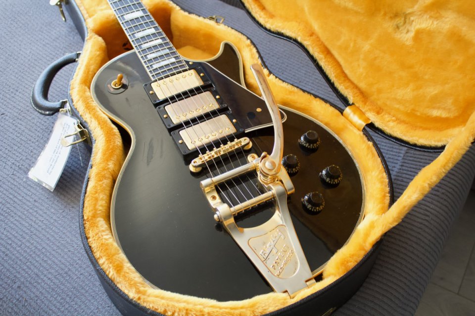 GIBSON Custom Shop Murphy Lab 1957 Les Paul Custom 3PU Bigsby - Light Aged