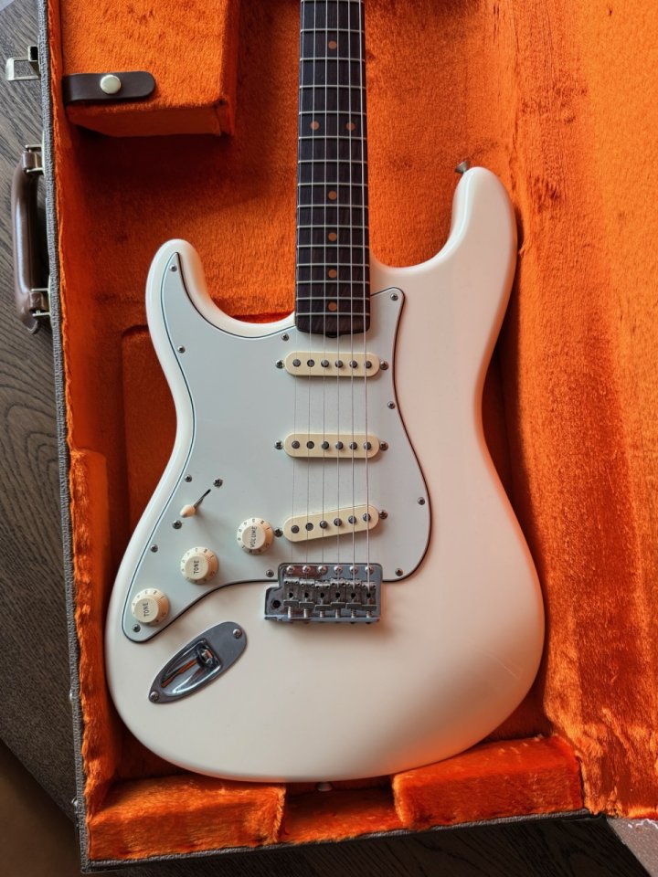 Fender Stratocaster AV II 61 Olympic white zurda