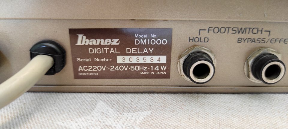 Ibanez DM1000. Delay digital vintage 1982 de segunda mano · Foto 8 de 10 · Tarragona · 160 €