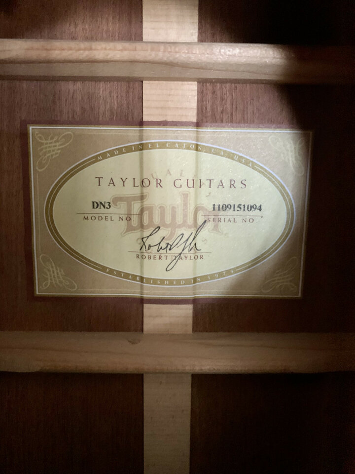 Taylor DN3e - alta gama de Taylor