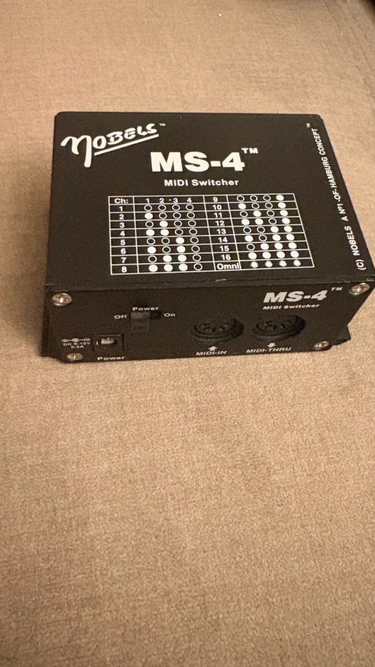 Nobels MS-4 MIDI Switcher
