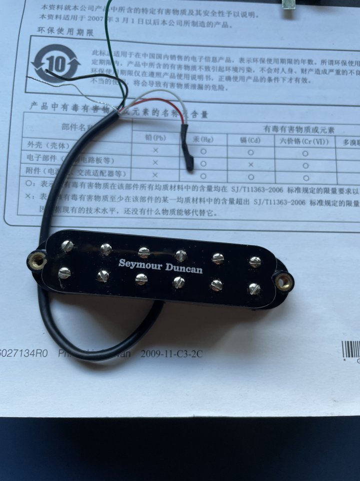 Cambio pastilla seymour Duncan jb puente strato