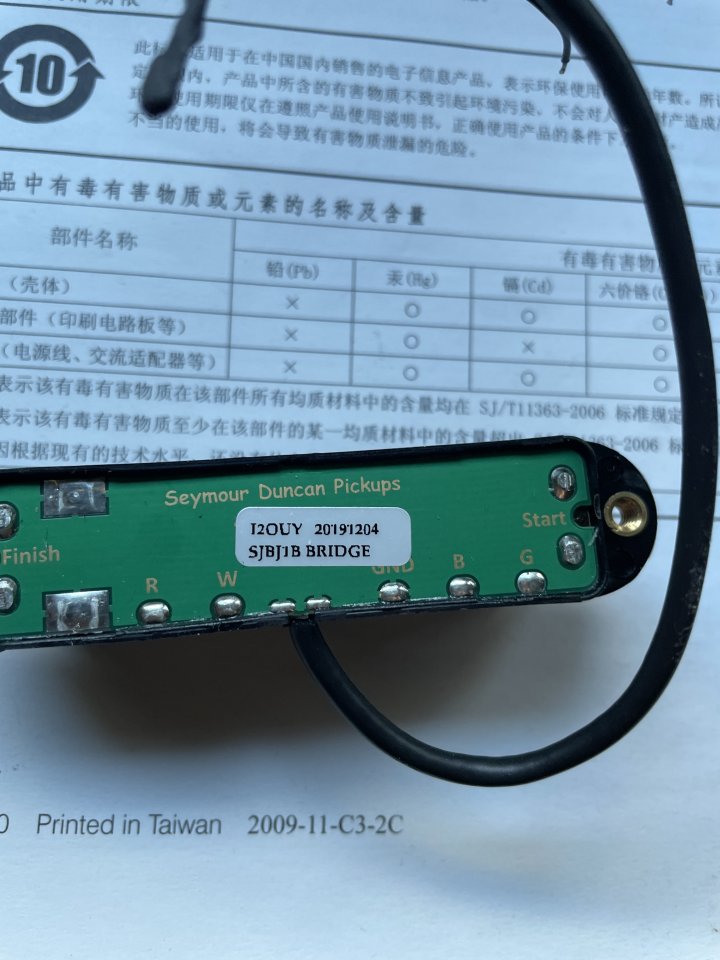 Cambio pastilla seymour Duncan jb puente strato