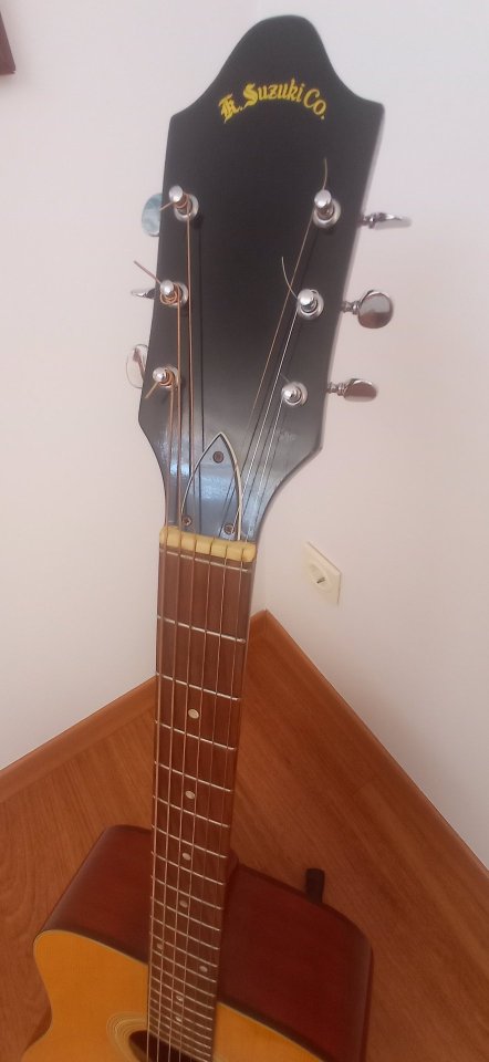 Guitarra acústica Kiso Suzuki Japón años 70 de segunda mano · Foto 6 de 10 · Cuenca · 350 €