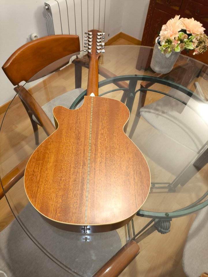 Cambio guitarra electroacústica Fender de 12 cuerdas.