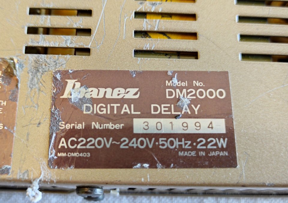 Ibanez DM2000. Delay digital vintage 1983 de segunda mano · Foto 7 de 10 · Tarragona · 180 €