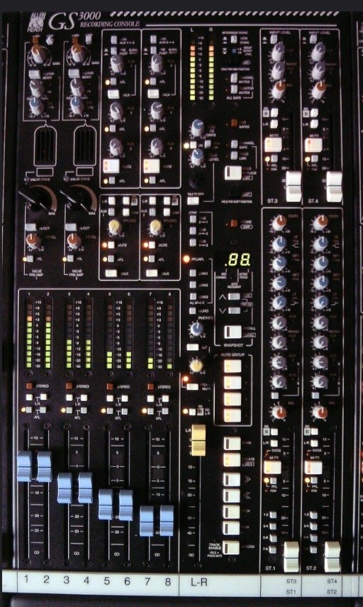 Mesa Mezclas Analógica Allen & Heath gs3000 studio 32/32/8/2