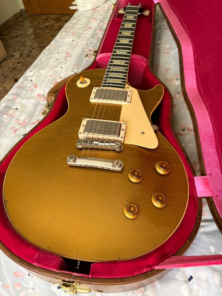 Gibson Les Paul 57 (R7) Goldtop Dark Back Murphy Lab (Light Aged) 3,9Kg!