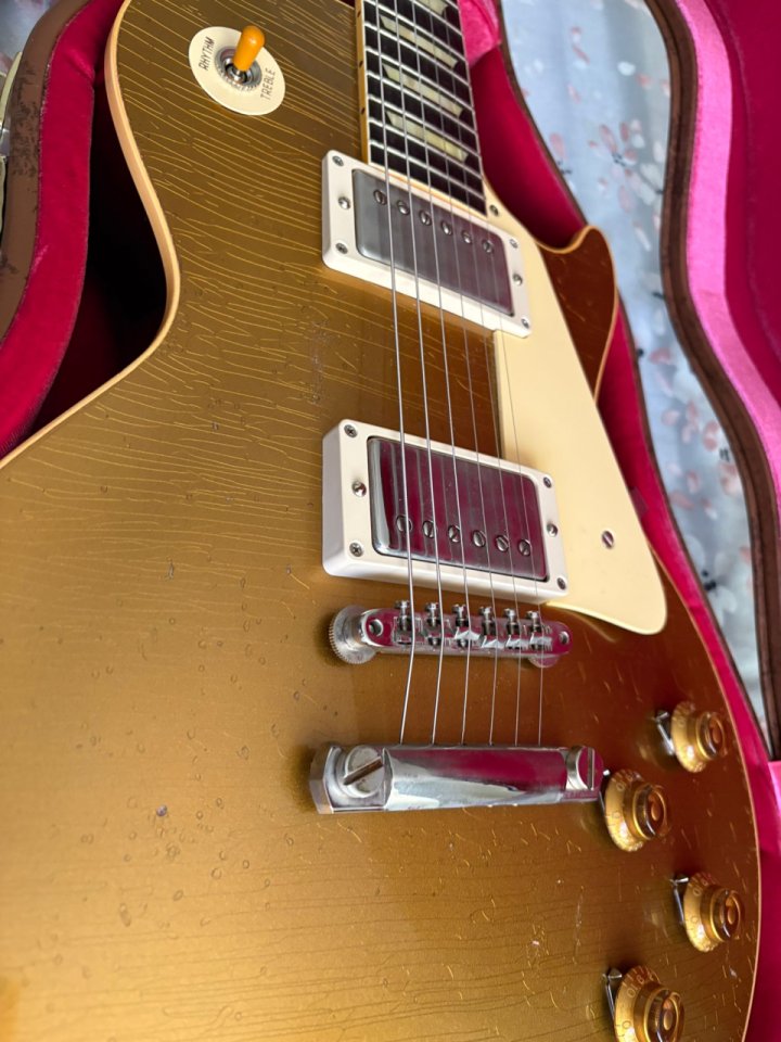 Gibson Les Paul 57 (R7) Goldtop Dark Back Murphy Lab (Light Aged) 3,9Kg!