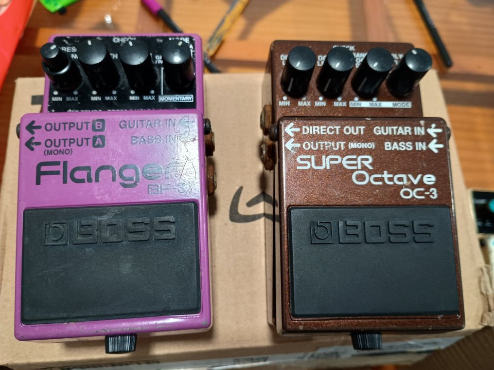 2 pedales Boss oc-3 Bf-3 no encienden