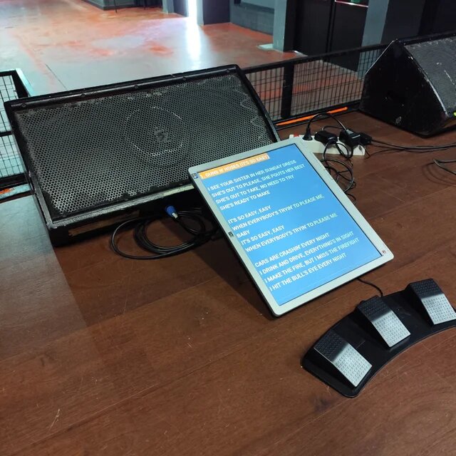 Teleprompter para Escenario
