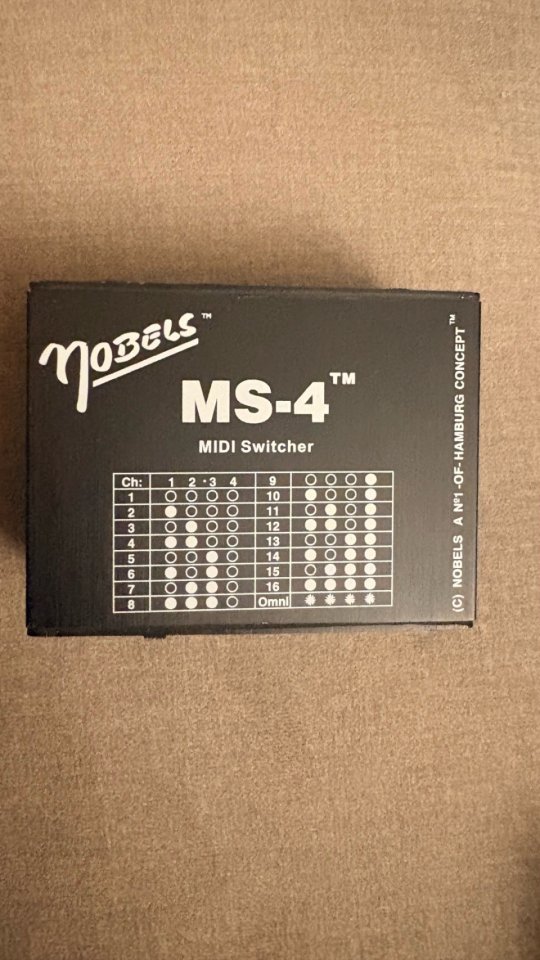 Nobels MS-4 MIDI Switcher