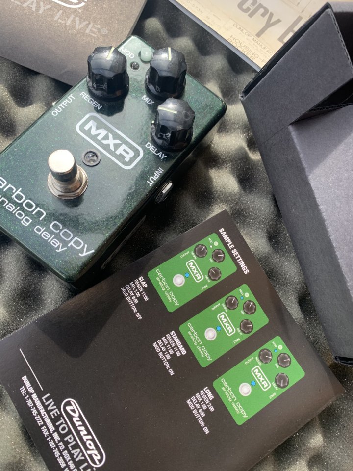 Pedal delay MXR CARBON COPY