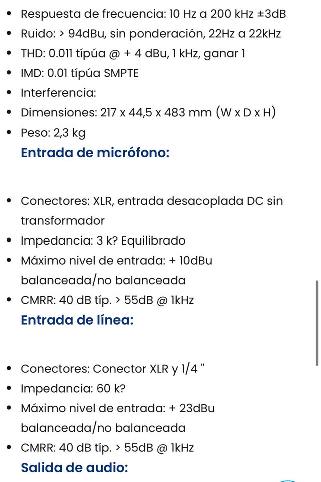 2 x Previo de micrófono - Behringer Ultragain PRO MIC2200 de segunda mano · Foto 7 de 8 · Sevilla · 90 €