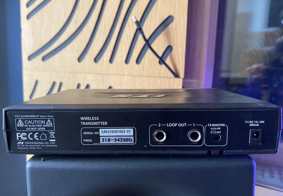 JTS SIEM-2T-IE-1 sistema de monitor in ear inalámbrico