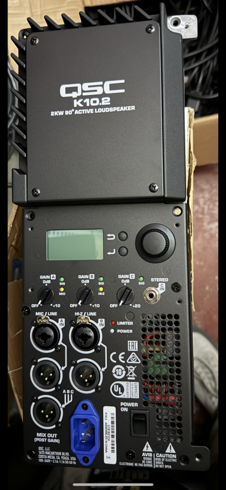 QSC 10.2 módulo amplificación repuesto nuevo