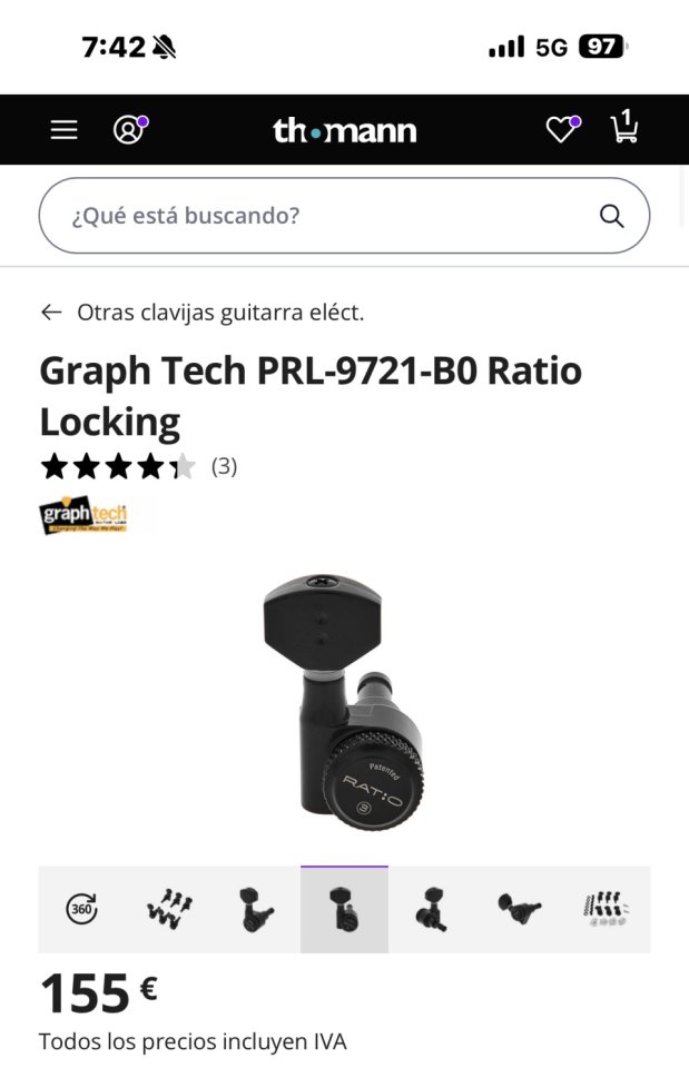 Graph Tech PRL-9721-B0 de segunda mano · Foto 5 de 5 · SC Tenerife · 85 €
