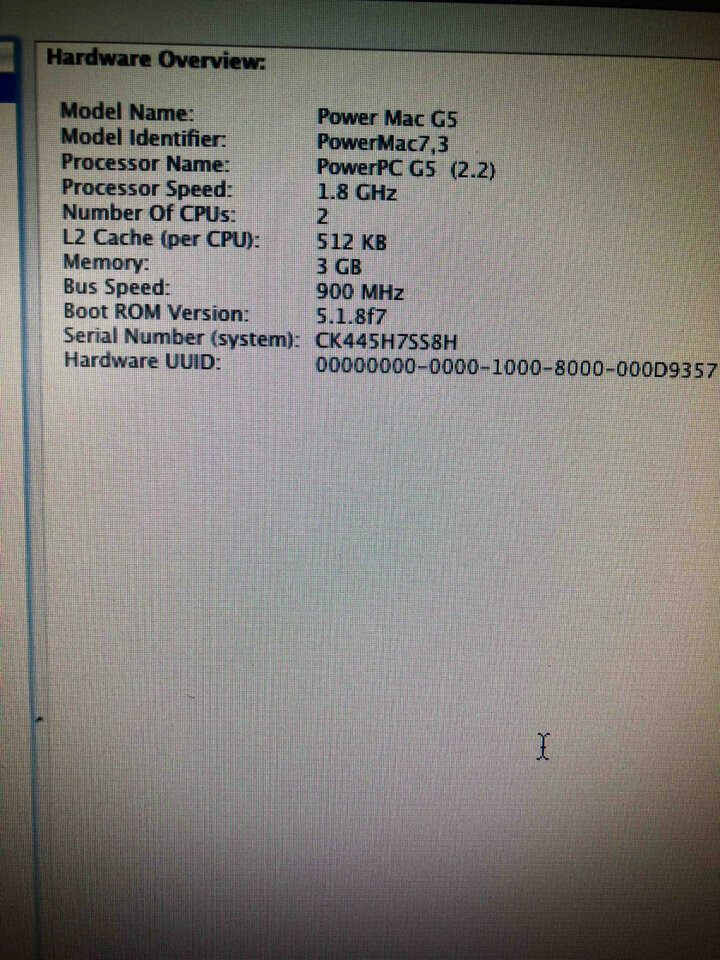 Power Mac G5. Apple MAC OS X