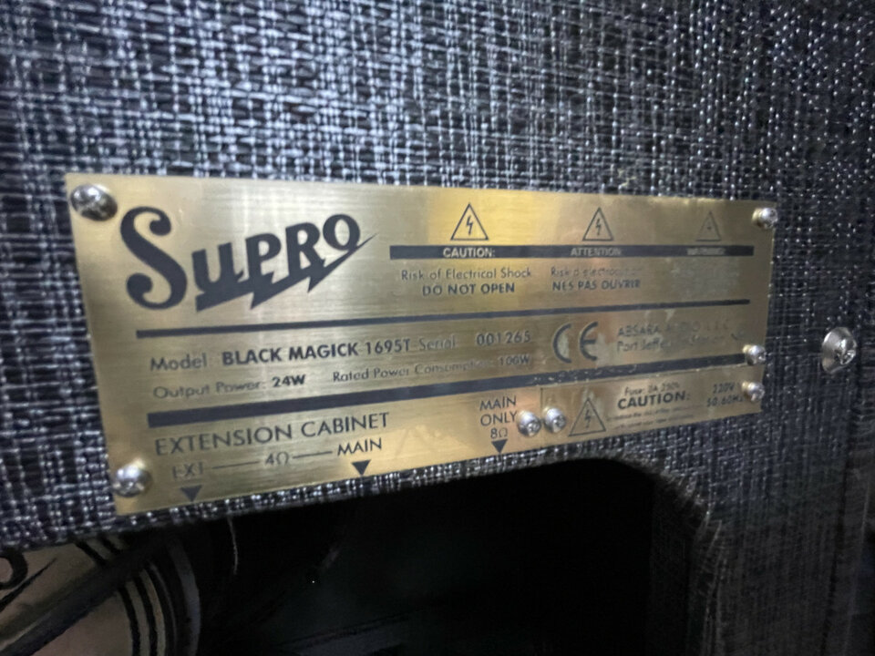 Supro Black Magick Combo