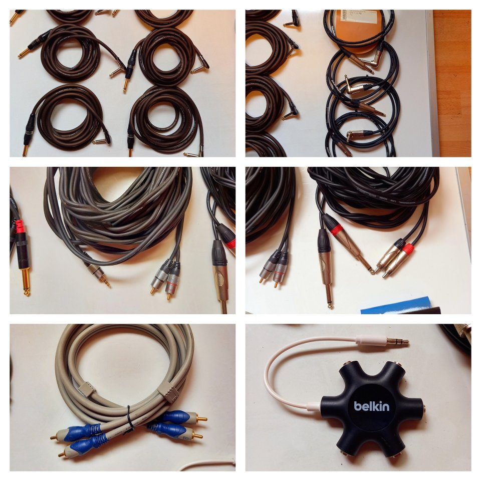 Cables de audio, instrumento, TS, Otros