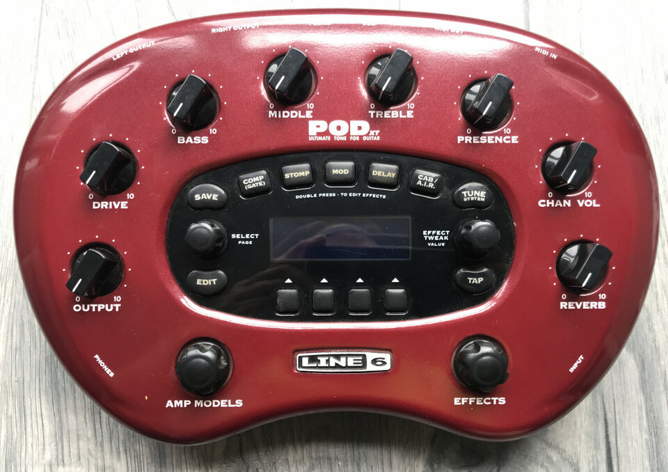 POD XT LINE 6 y pedalera midi