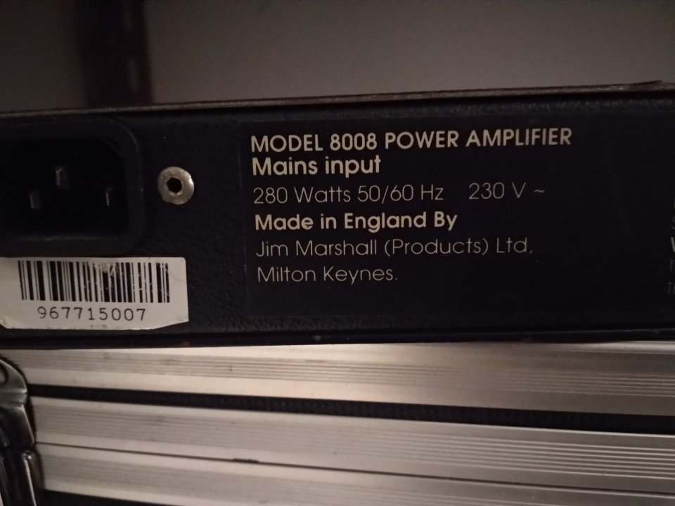 Etapa de Potencia Marshall Valvestate 8008