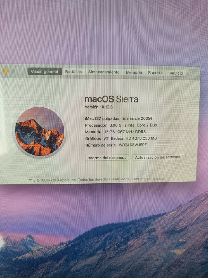 IMac finales de 2009