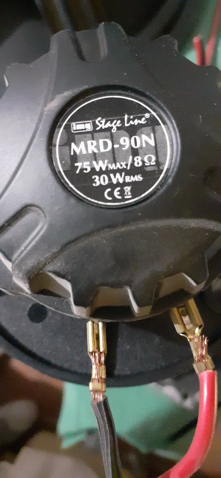 Motor de agudos Stage-line md:MRD-90N 75/30w.a 8ohmios