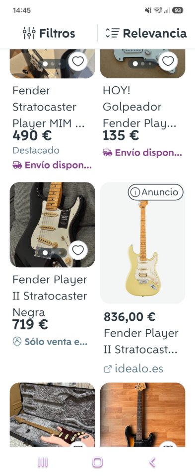 Fender Stratocaster Player II Hialeah Yellow de segunda mano · Foto 10 de 10 · Madrid · 650 €