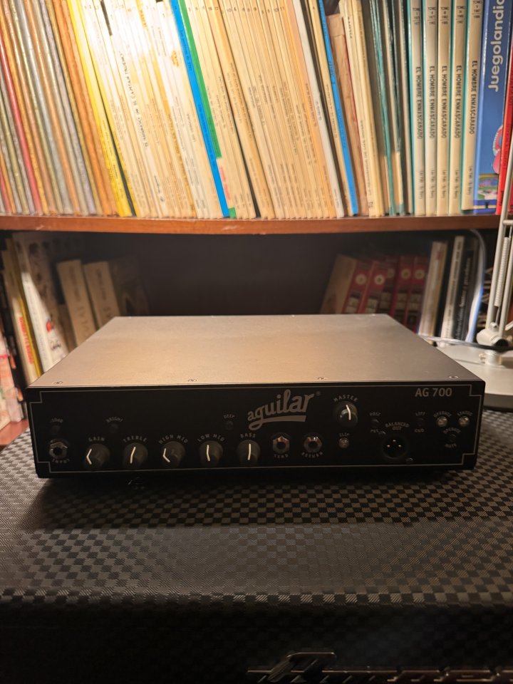 Amplificador Bajo - Cabezal Aguilar AG700 + Cabina Ampeg PF115