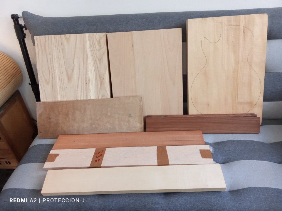 Lote de Maderas construcción guitarra eléctrica