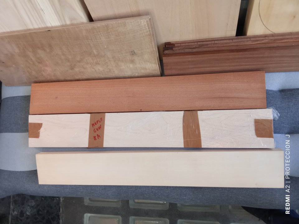 Lote de Maderas construcción guitarra eléctrica