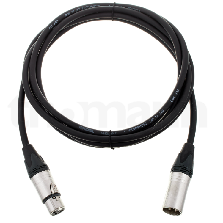 Cable Cordial CTM 3 FM-BK