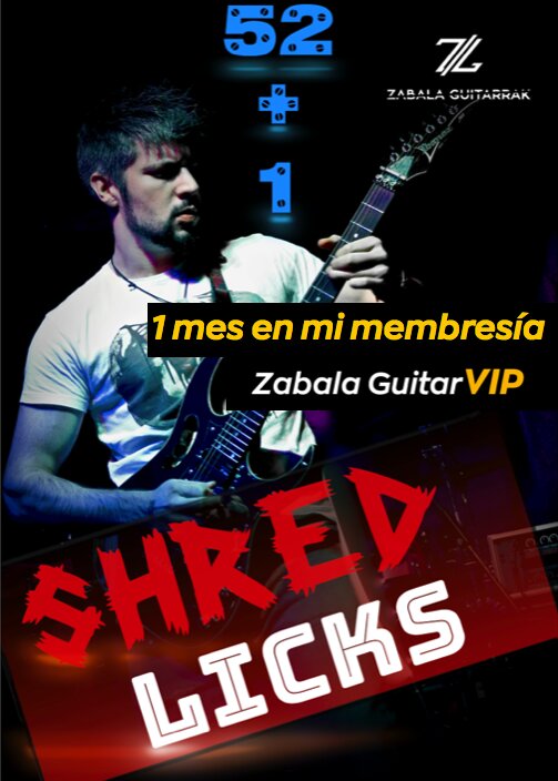 Tutorial de 52 + 1 Licks de Shred