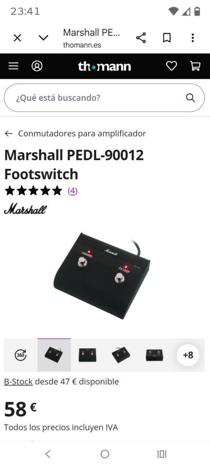 Pedal Marshall 90012 de segunda mano · Foto 2 de 4 · Málaga · 35 €