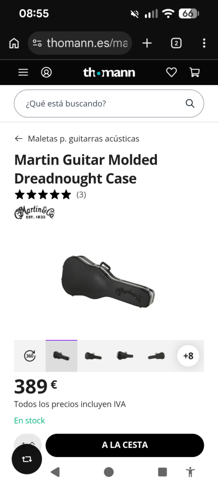 Martin estuche rígido