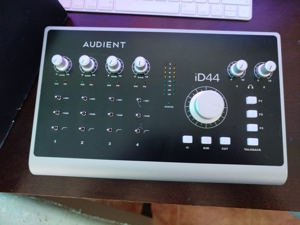 Interface Audient ID44 como nueva