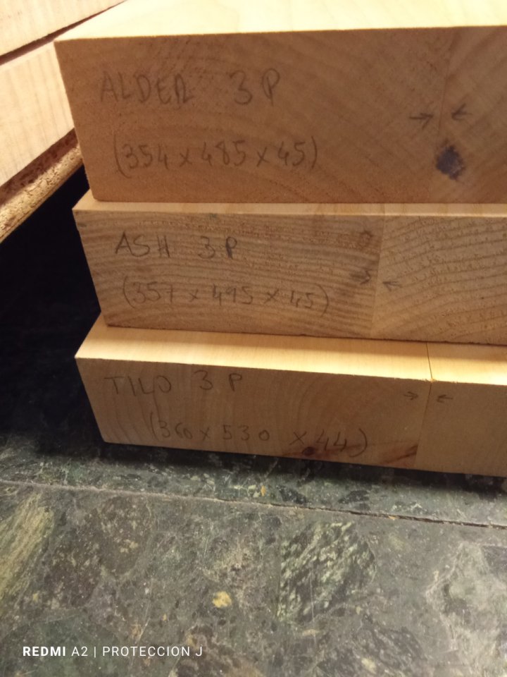 Lote de Maderas construcción guitarra eléctrica