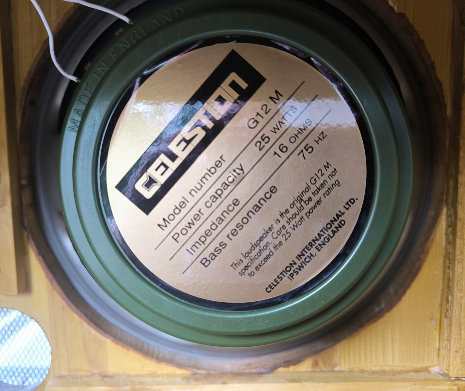 Pantalla 1x12 Celestion Greenback Made in UK ¡REBAJADO!