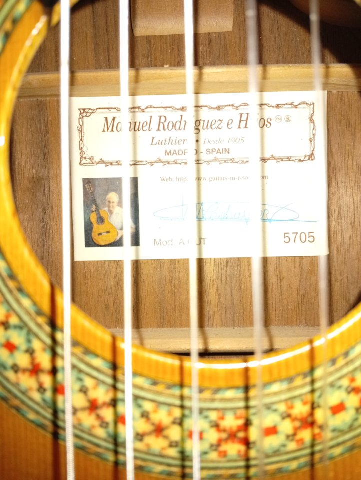 Guitarra Manuel Rodríguez