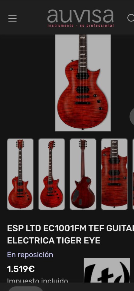 O vendo Esp ltd ec 1001 deluxe tiger eye