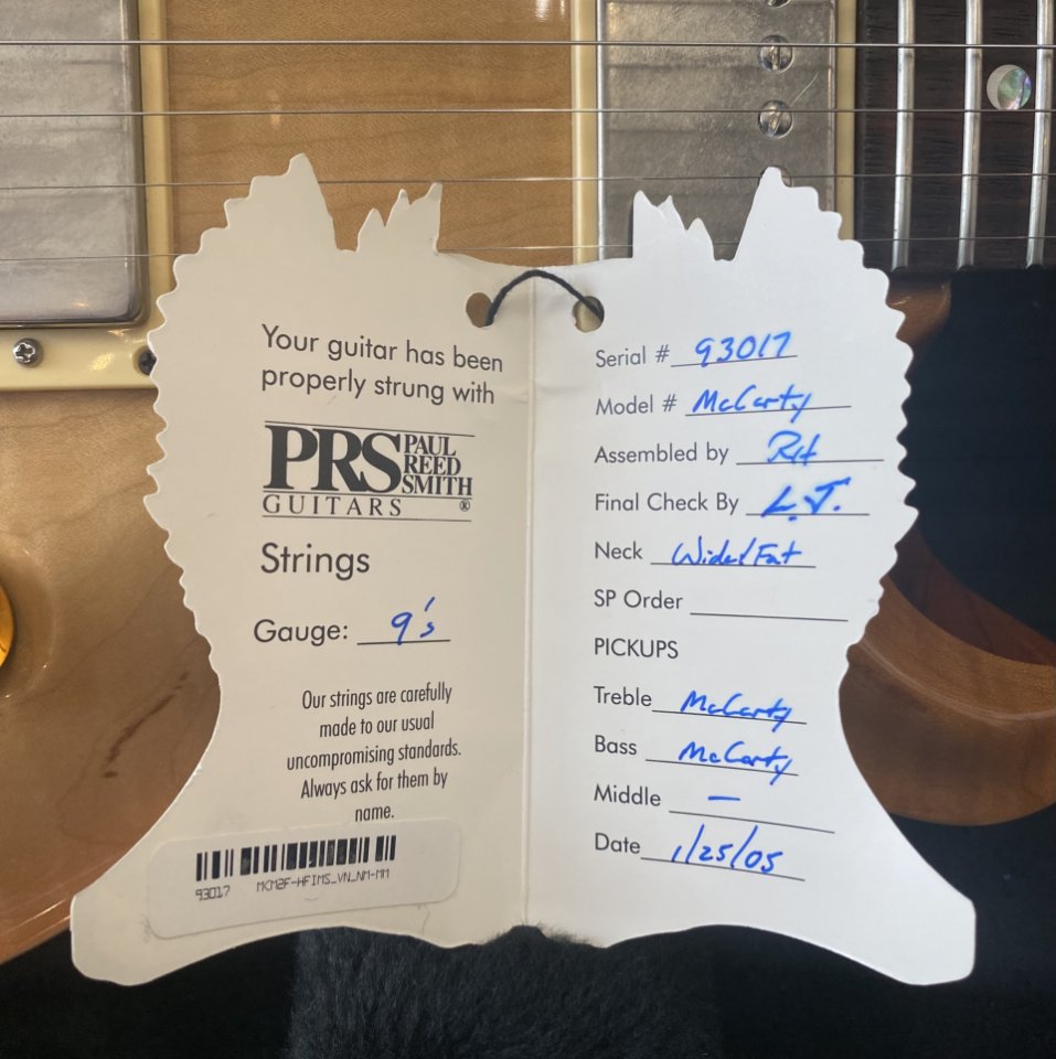 PRS McCarty 20th Anniversary Stoptail de 2005