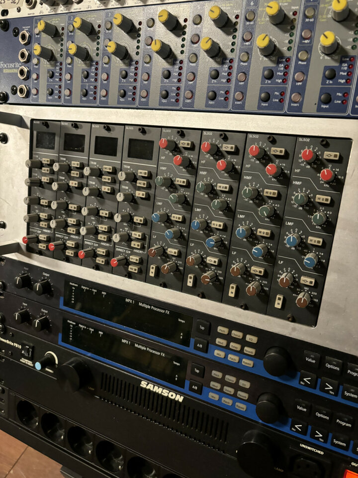 Solid State Logic Racked 4x SSL SL505 & 4x SL502