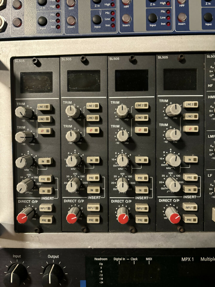 Solid State Logic Racked 4x SSL SL505 & 4x SL502