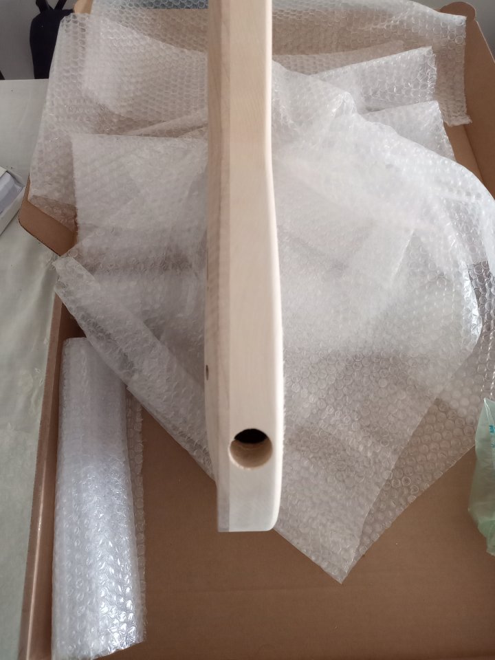 Super Strat custom body with flame maple top