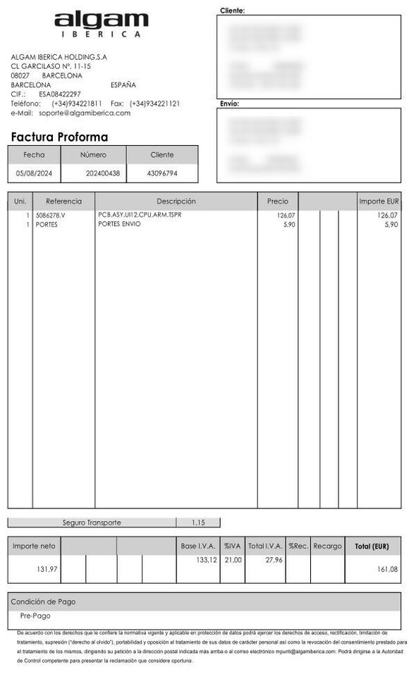 Placa para Soundcraft UI12