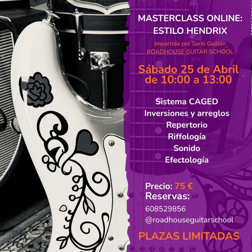 Masterclass Online: "Estilo Hendrix"