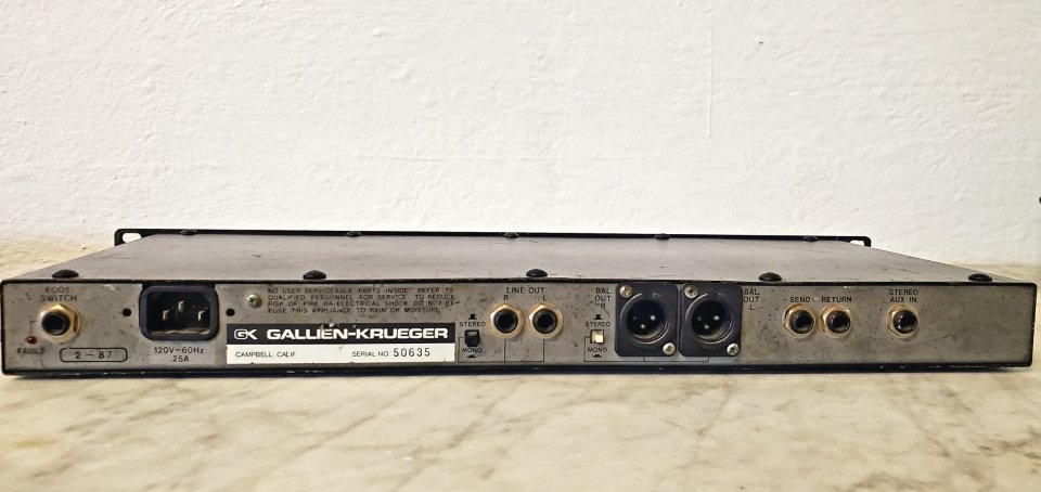 Preamp Gallien Krueger CPL2000 de segunda mano · Foto 7 de 7 · Ávila · 700 €